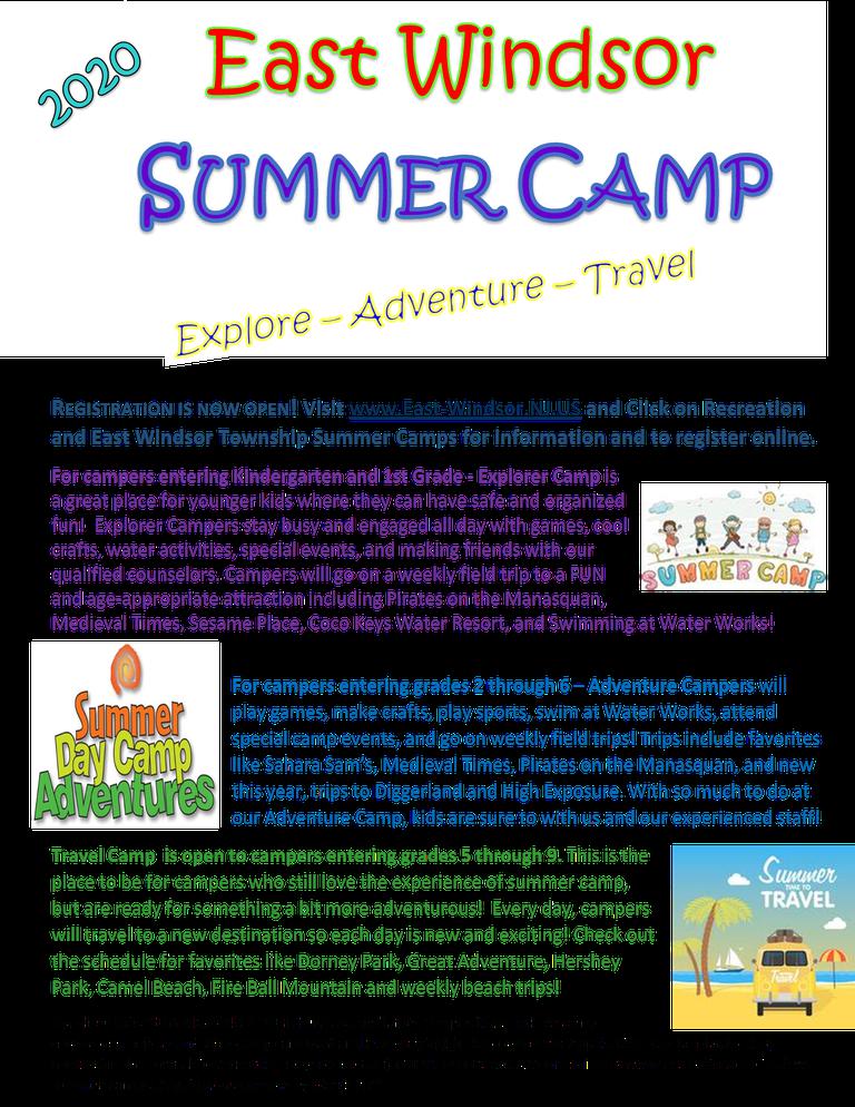 east windsor travel camp 2023